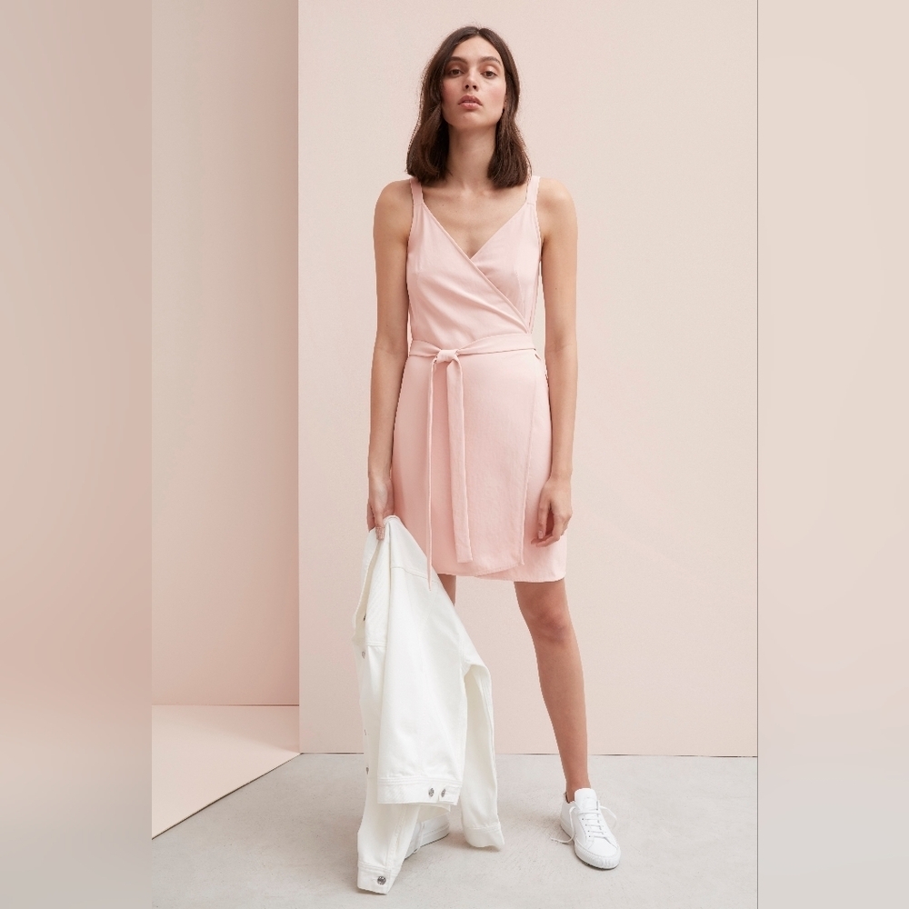 Everlane  Japanese GoWeave Tank Mini Wrap Dress Sz 10